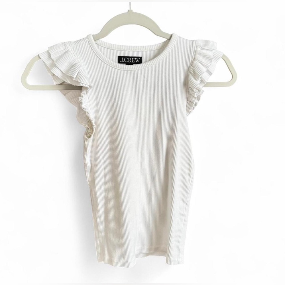 J Crew Ribbed Ruffle Tank - Picture 5 of 5
